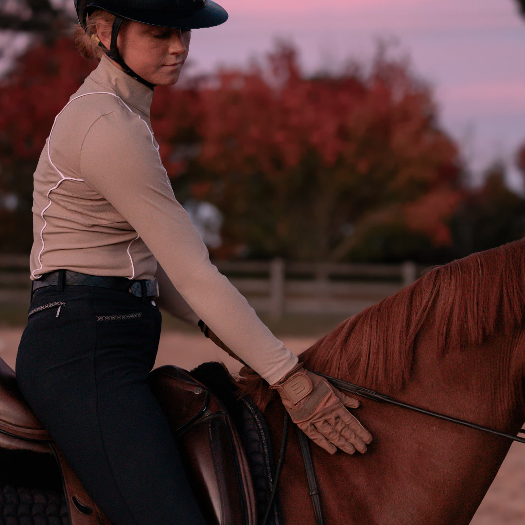 SteadyHands Riding Gloves - TAN