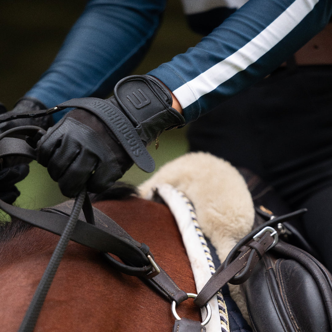 SteadyHands Riding Gloves - BLACK